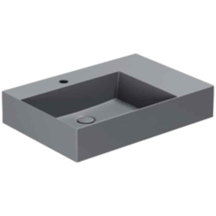 Lavabo Elegance SQ 65 R håndvask, 65x45 cm, højre, mat antracit