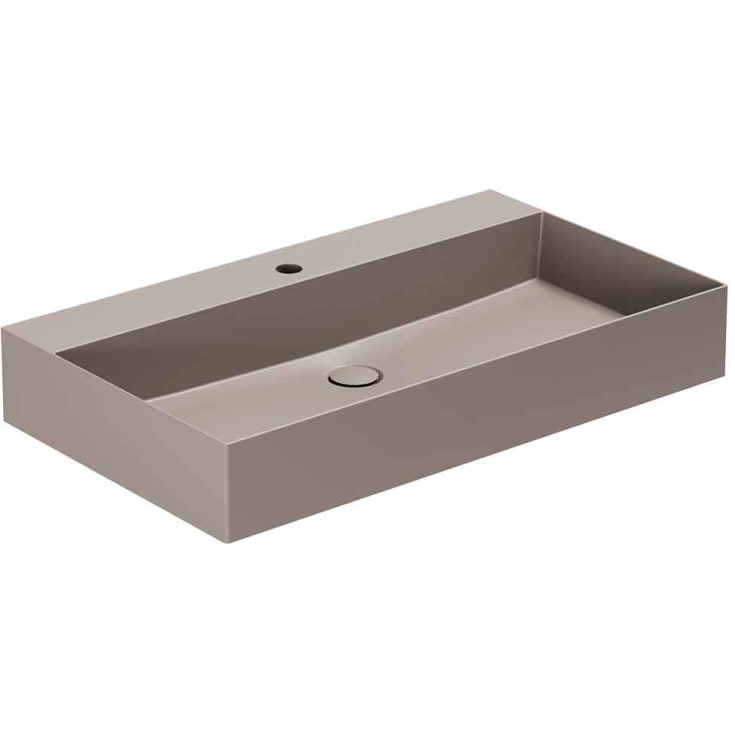Lavabo Elegance SQ 81 tvättställ, 81x40 cm, matt brun