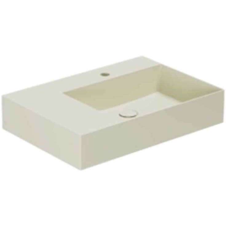 Lavabo Elegance SQ 65 L håndvask, 65x45 cm, venstre, mat beige