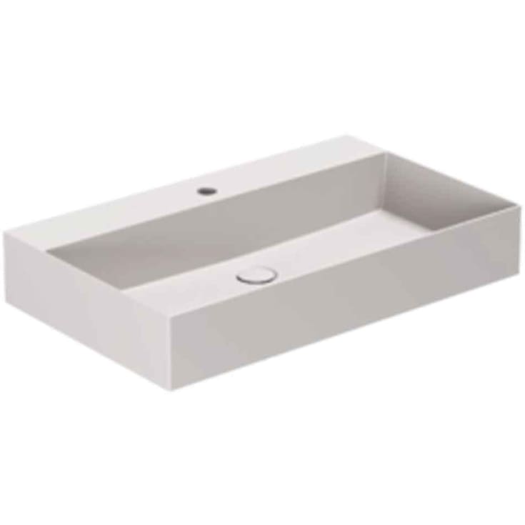 Lavabo Elegance SQ 75 servant, 75x45 cm, matt grĂ¥