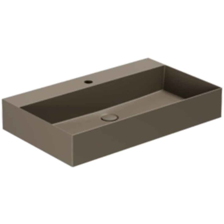 Lavabo Elegance SQ 75 servant, 75x45 cm, matt brun