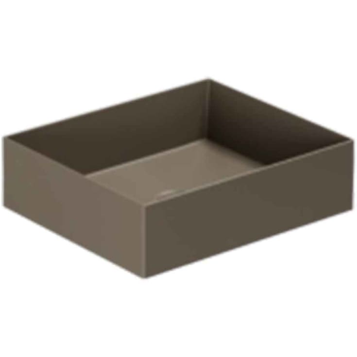 Lavabo Elegance SQ 45 håndvask, 45x38 cm, mat brun