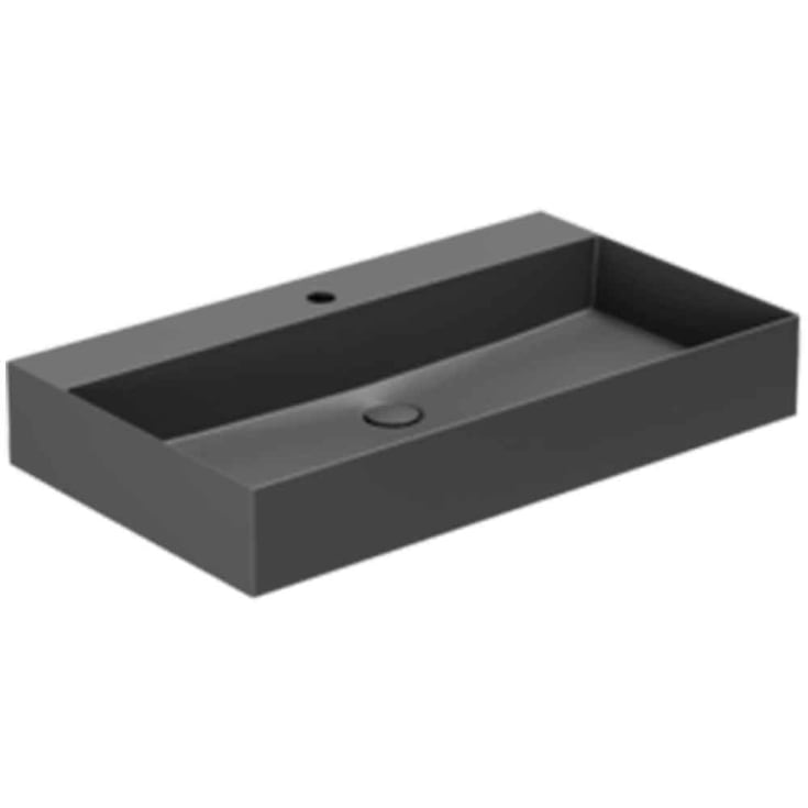 Lavabo Elegance SQ 80 håndvask, 80x45 cm, mat sort