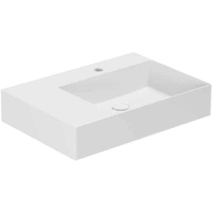 Lavabo Elegance SQ 65 L håndvask, 65x45 cm, venstre, hvid