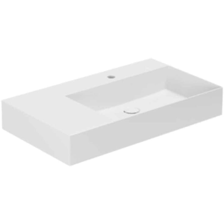 Lavabo Elegance SQ 81 R servant, 81x46 cm, hvit