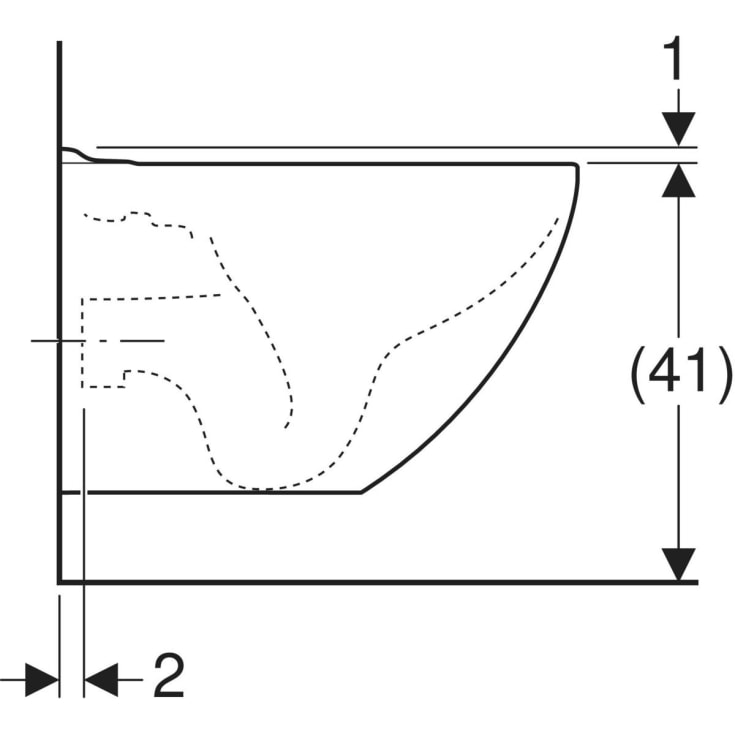 Ifö Sign Art væghængt toilet, rengøringsvenlig, hvid