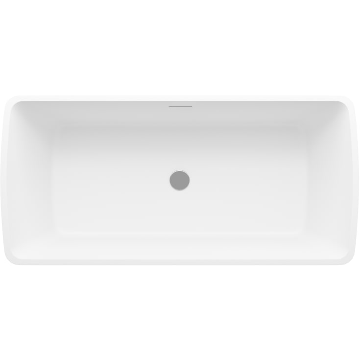 Strømberg Andria fritstående badekar, 1700 x 800 mm, mat hvid