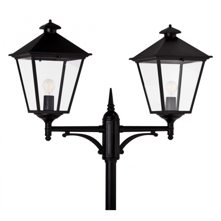 Norlys London 491 stolpelampe, LED max 11W, E27, IP54, hvit