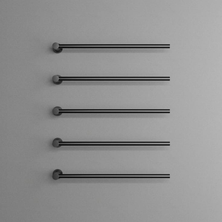 Scandtap Cozied M5 håndklædetørrer, el, 5 stænger, sort