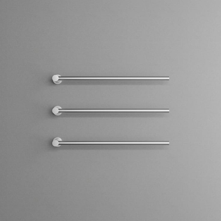 Scandtap Cozied M3 håndklædetørrer, el, 3 stænger, børstet stål