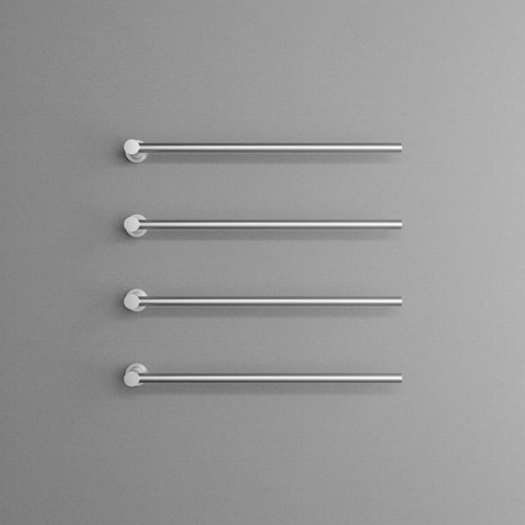 Scandtap Cozied M4 håndklædetørrer, el, 4 stænger, børstet stål