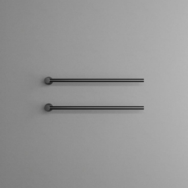 Scandtap Cozied M2 håndklædetørrer, el, 2 stænger, sort