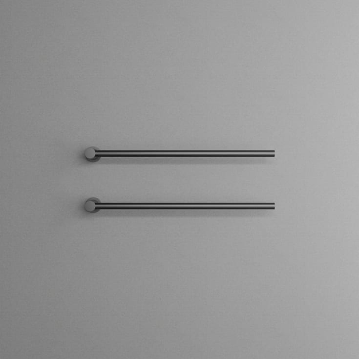 Scandtap Cozied M2 håndklædetørrer, el, 2 stænger, semi-mat sort