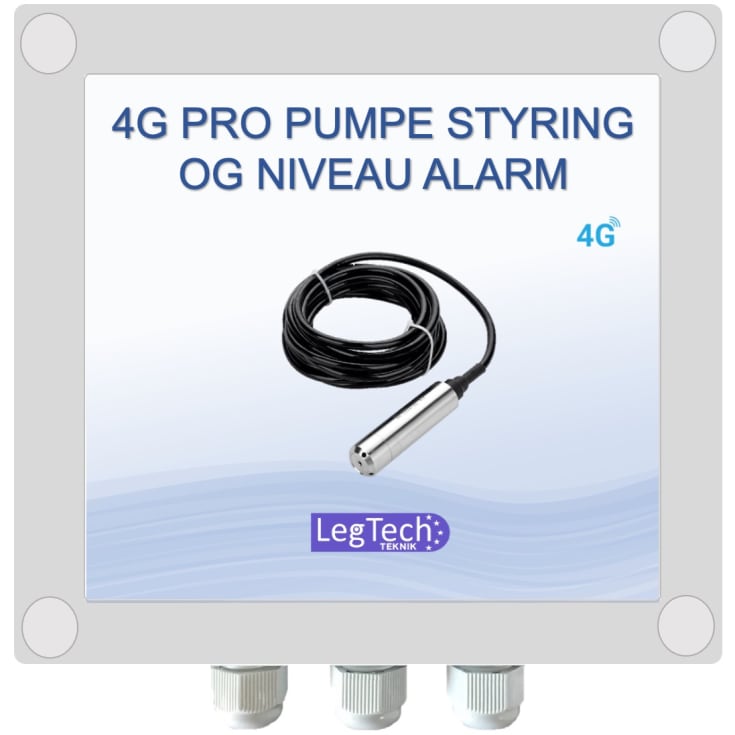 4G PRO Pumpstyrning och nivålarm, Pumputmatning 230VAC 4500W