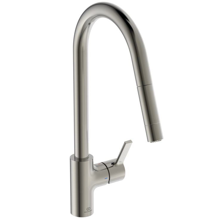 Ideal Standard Gusto kjøkkenkran, 241 mm tut, sølvfarget