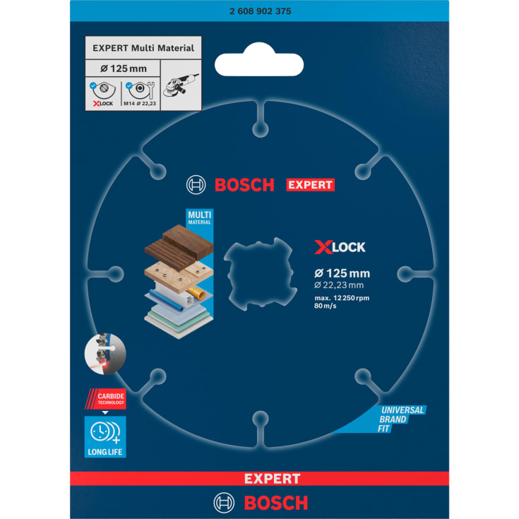 Bosch Expert skjæreskive Multi Wheel HM X-LOCK, Ø125/22,23 mm