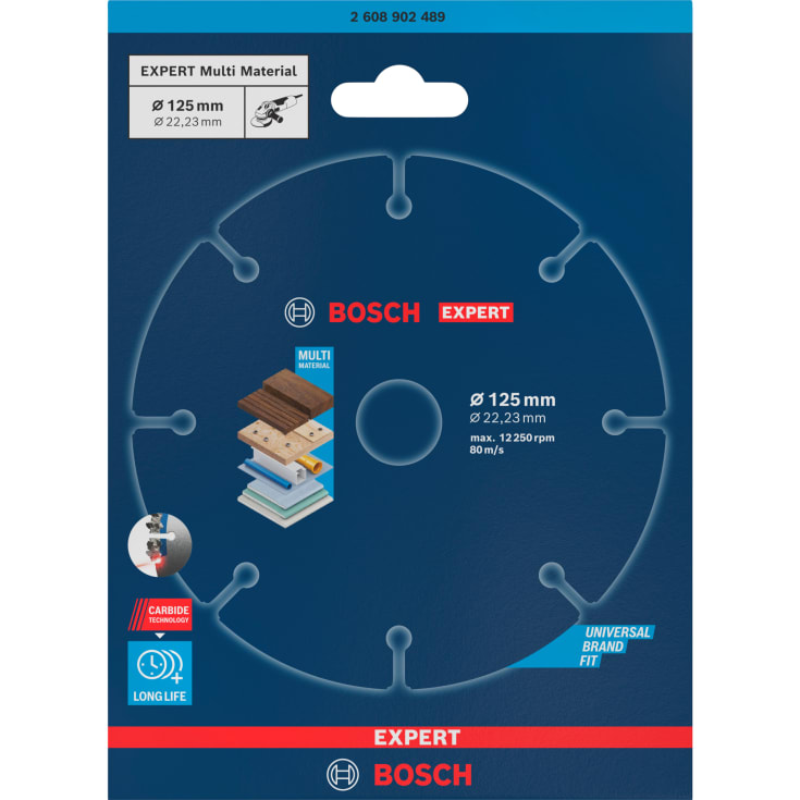 Bosch Expert skjæreskive Multi Wheel HM, Ø125/22,23 mm