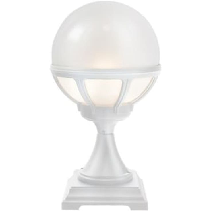 Norlys Bolgona 313 portstolpe, LED max 9W, E27, IP54, hvit