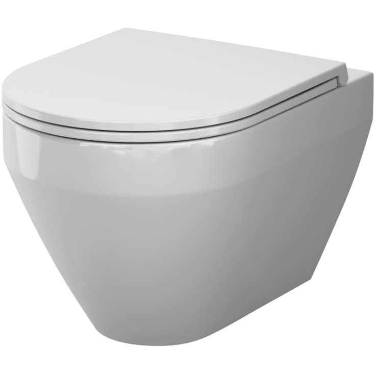 AM.PM Spirit V2.0 veikghengt toalett, uten skyllekant, hvit