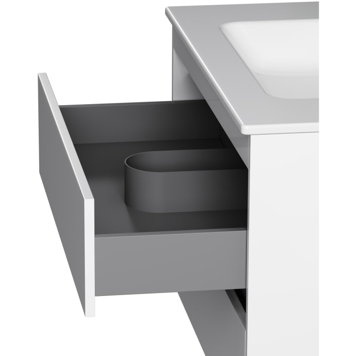 AM.PM Spike møbelpakke, usamlet, 81x49,5 cm, hvithøyglans