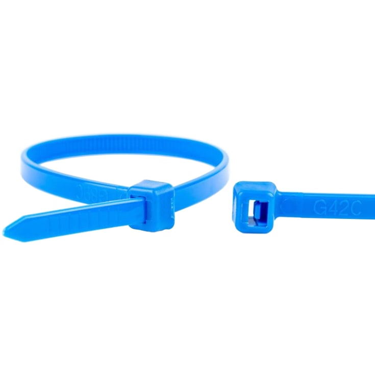 100 stk Kabelstrips 4,8 x 200 mm, blå