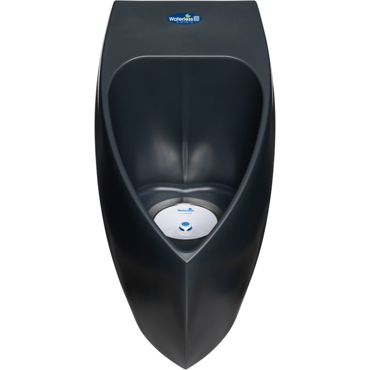 Waterless ECO vandfri urinal i genbrugsplast m/ vandret studs