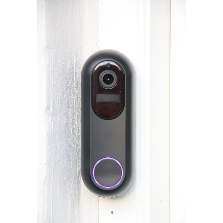E-Line Video dørklokke sæt WiFi tuya, sort
