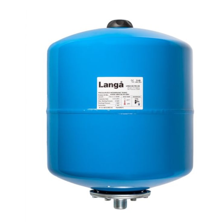 Langå trykekspansionsbeholder 36L, Ø350x440 mm, koldt/varmt vand
