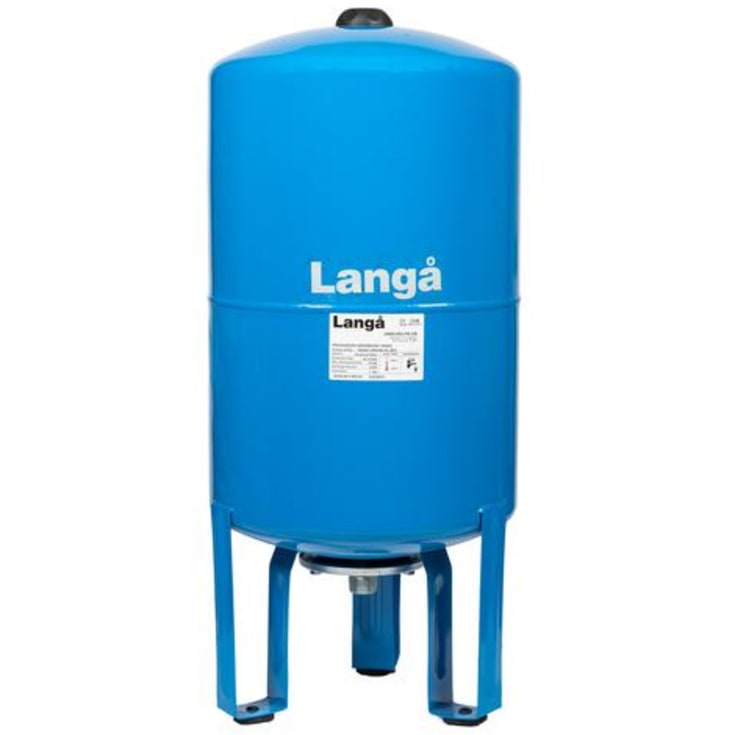 Langå trykkekspansjonstank, 60 l, kaldt/varmt forbruksvann