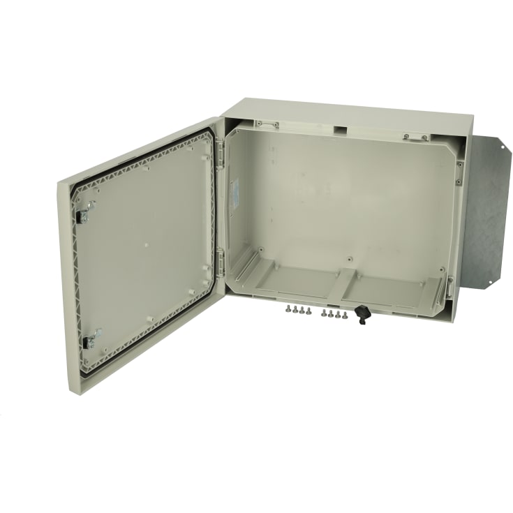 Arca Vægskab PC 400X500x210 m/gråt låg 2 låse hængsel