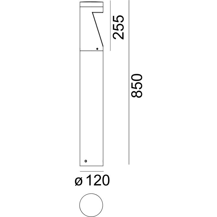 Norlys Oppland 1321 pullert, 8,2W, LED, IP55, grafitt