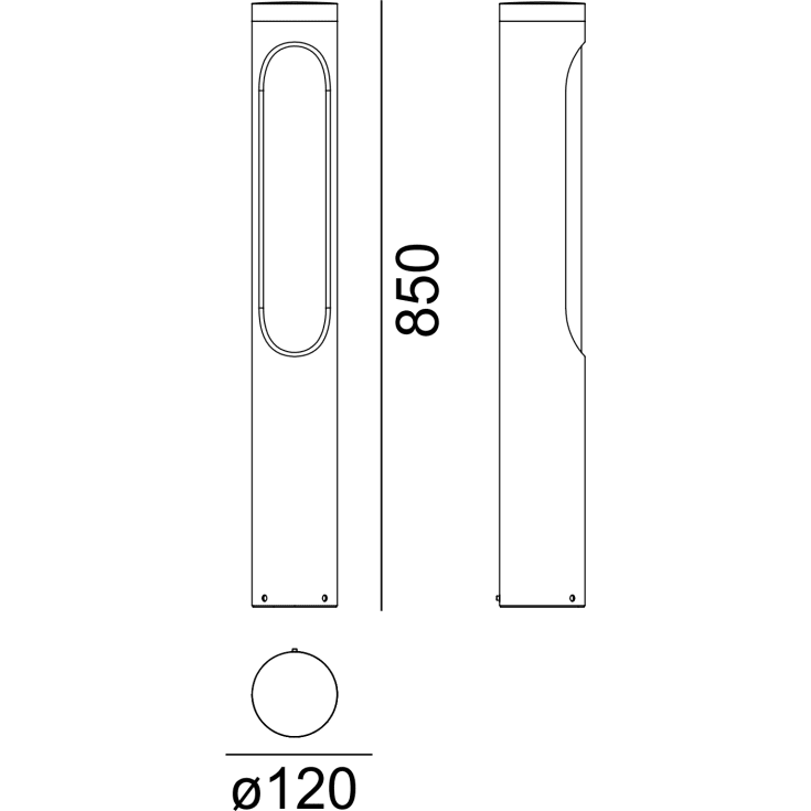 Norlys Kisa 5180 pullert, 8,8W, LED 3000K dimbar, grafitt