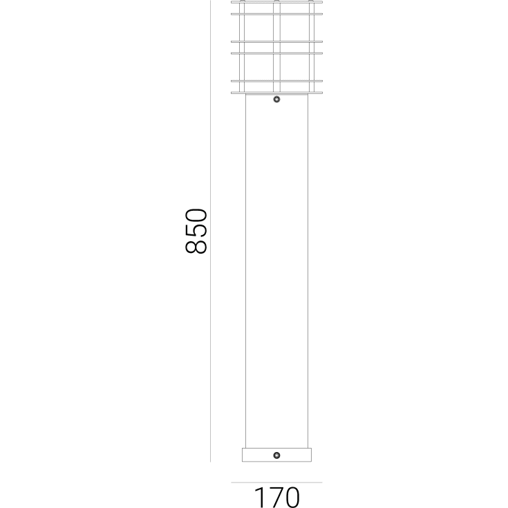 Norlys Stockholm 297 pullert, LED max 9W, E27, IP65, galvanisert