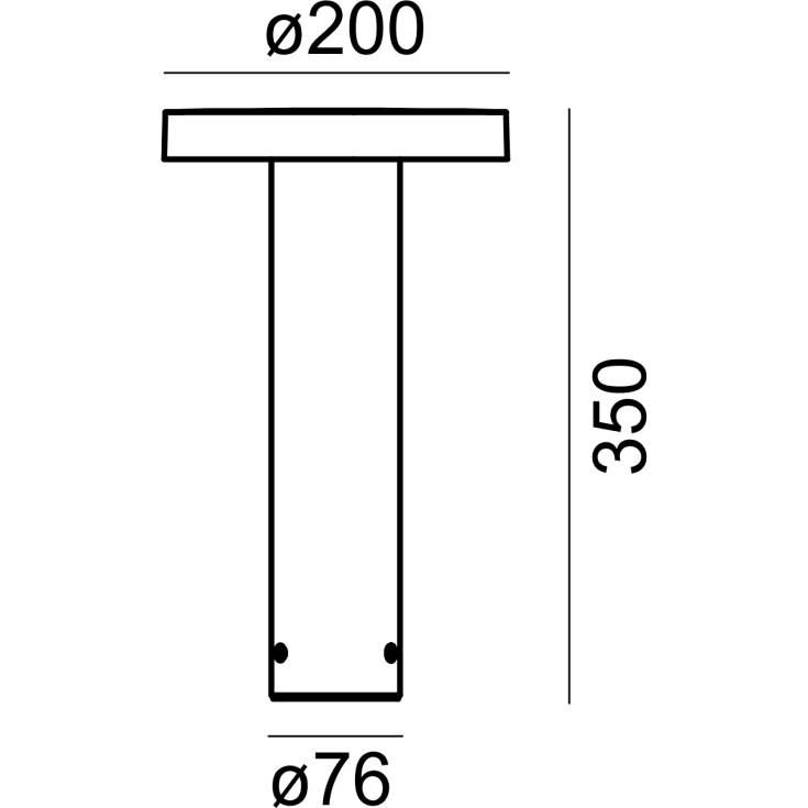 Norlys Borg 6120 pullert, 16,1W, LED, IP 65, dimbar, grafitt
