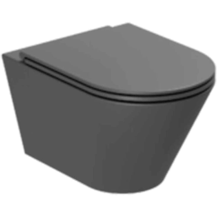 Lavabo Forma vägghängd toalett, utan spolkant, matt svart