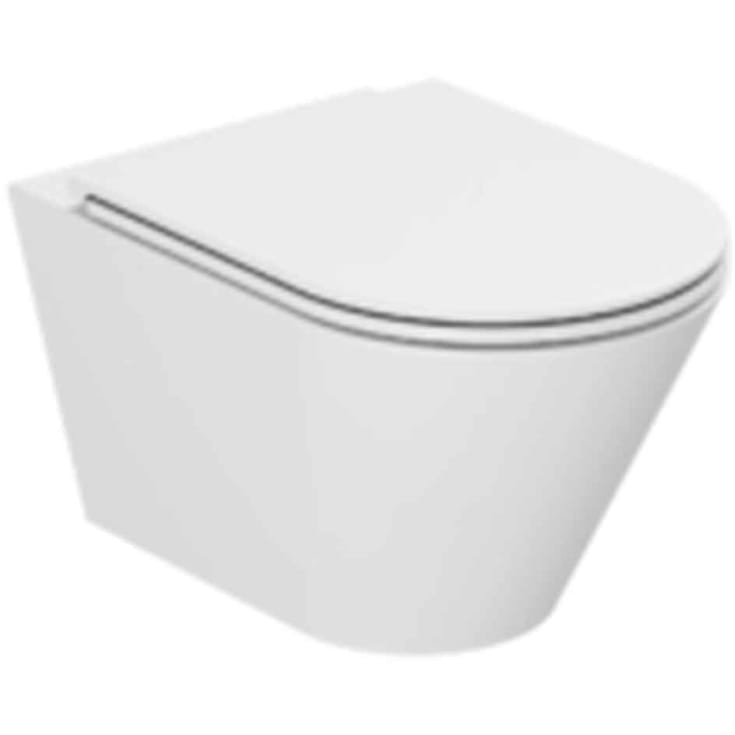 Lavabo Forma væghængt toilet, uden skyllekant, mat hvid