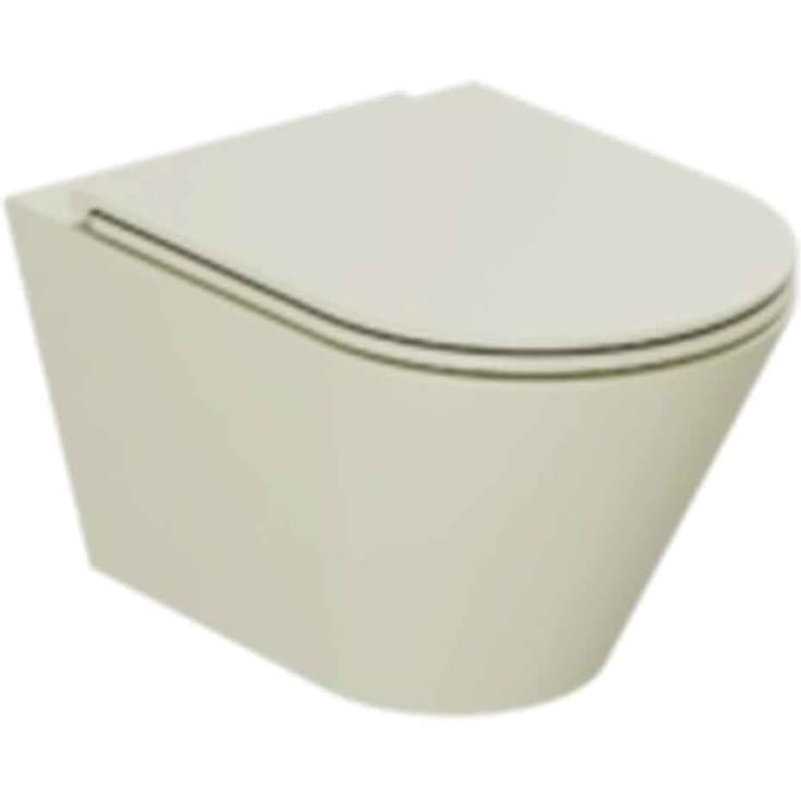 Lavabo Forma væghængt toilet, uden skyllekant, mat grøn