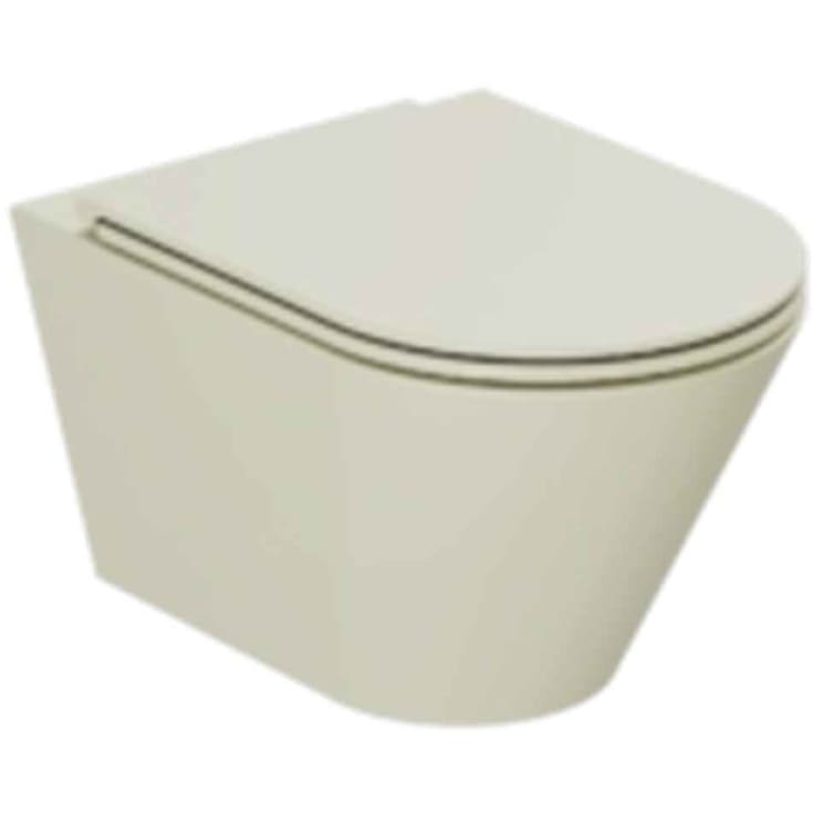 Lavabo Forma væghængt toilet, uden skyllekant, mat beige