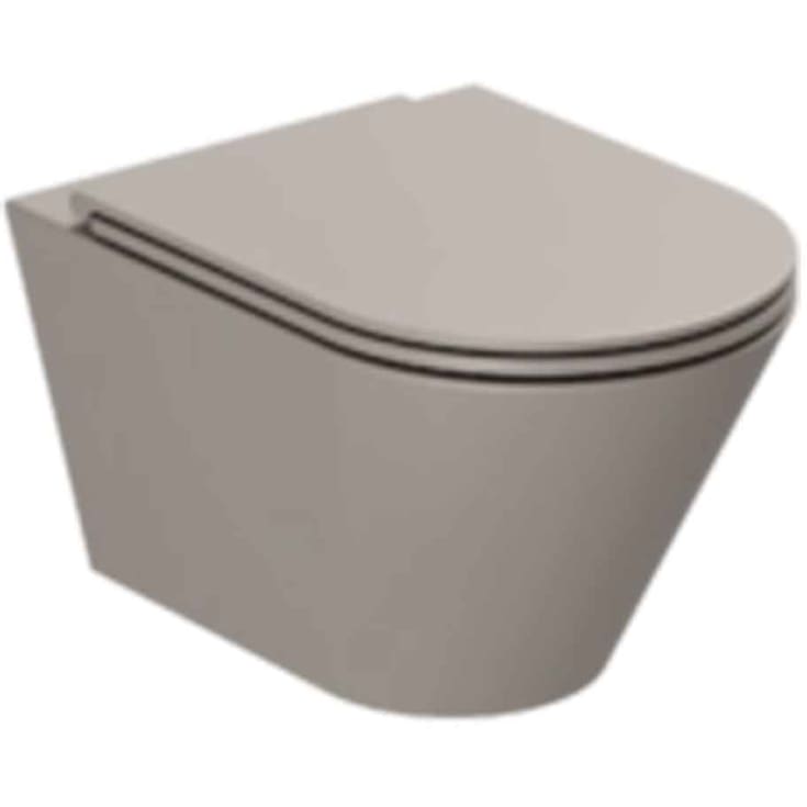 Lavabo Forma vegghengt toalett, uten skyllekant, matt brun