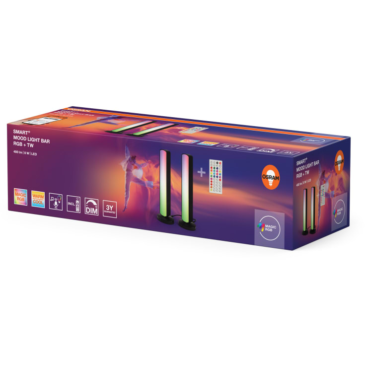 Osram Smart+ Wifi Mood bordlampe, farveskift + hvid, 2-pak