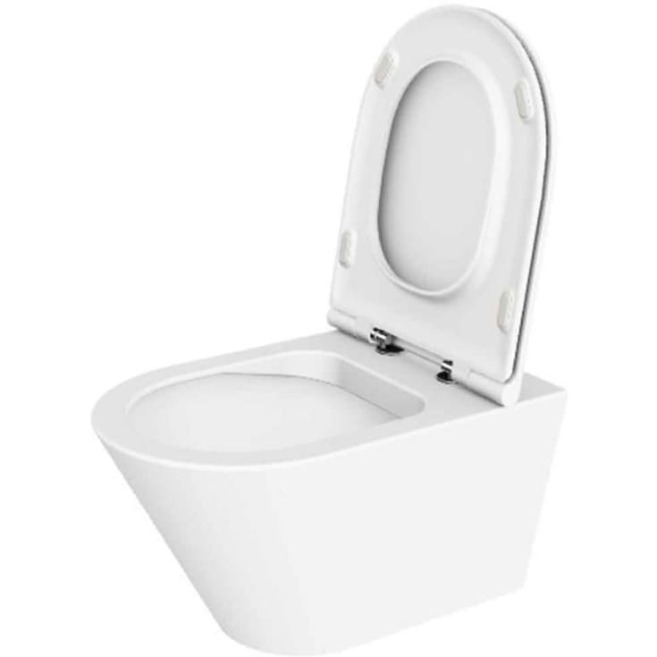 Lavabo Forma væghængt toilet, uden skyllekant, hvid