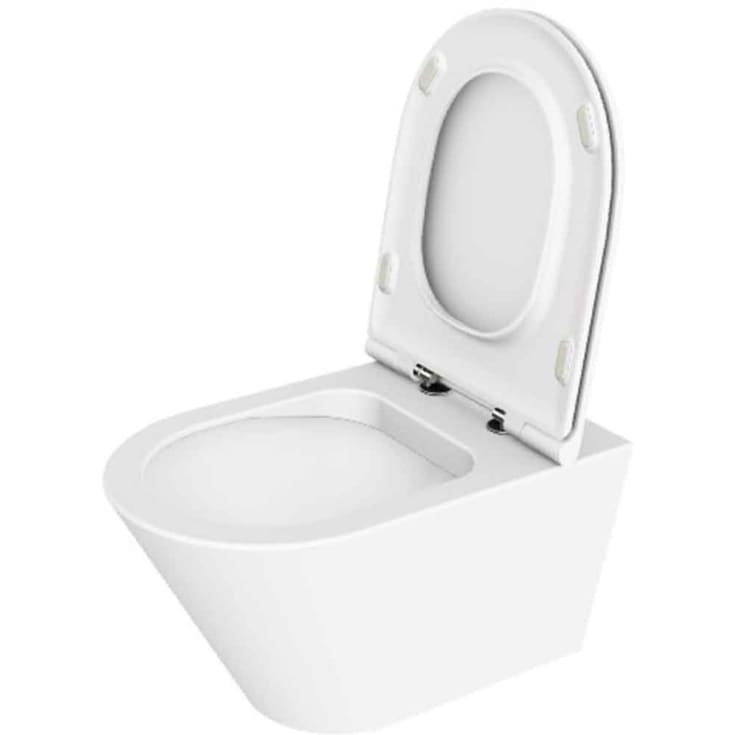 Lavabo Forma væghængt toilet, uden skyllekant, mat hvid