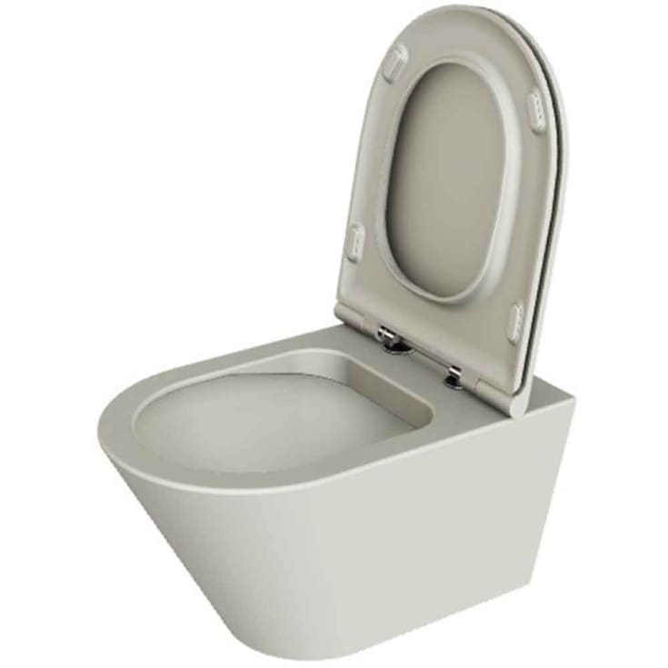 Lavabo Forma væghængt toilet, uden skyllekant, mat beige