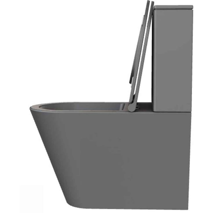 Lavabo Forma toalett, back-to-wall, utan spolkant, matt antracit