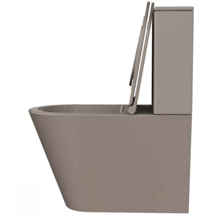 Lavabo Forma toalett, back-to-wall, utan spolkant, matt brun