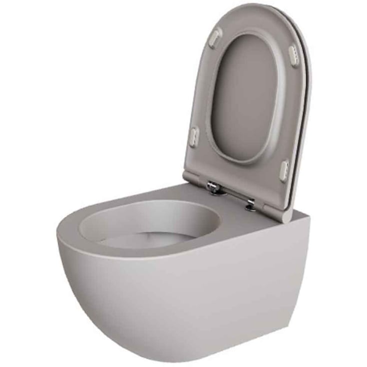 Lavabo Comoda vägghängd toalett, utan spolkant, matt grå