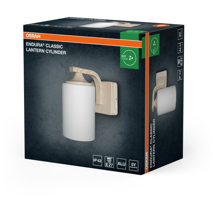 Osram Endura Lantern utelys vegg, tre