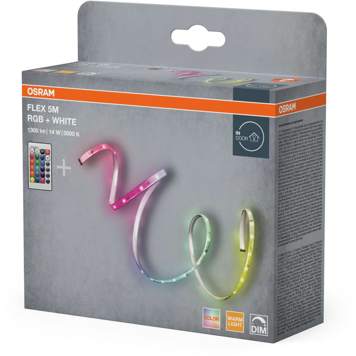 Osram Flex LED list, vit + färgbyte, 5 meter