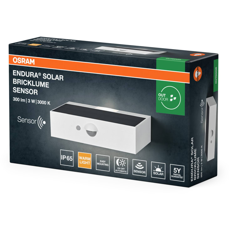Osram Endura Style Bricklum solcelle væglampe med sensor