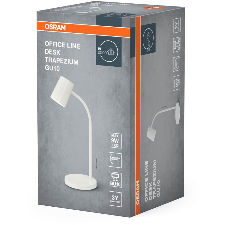 Osram Trapezium skrivebordslampe, hvid